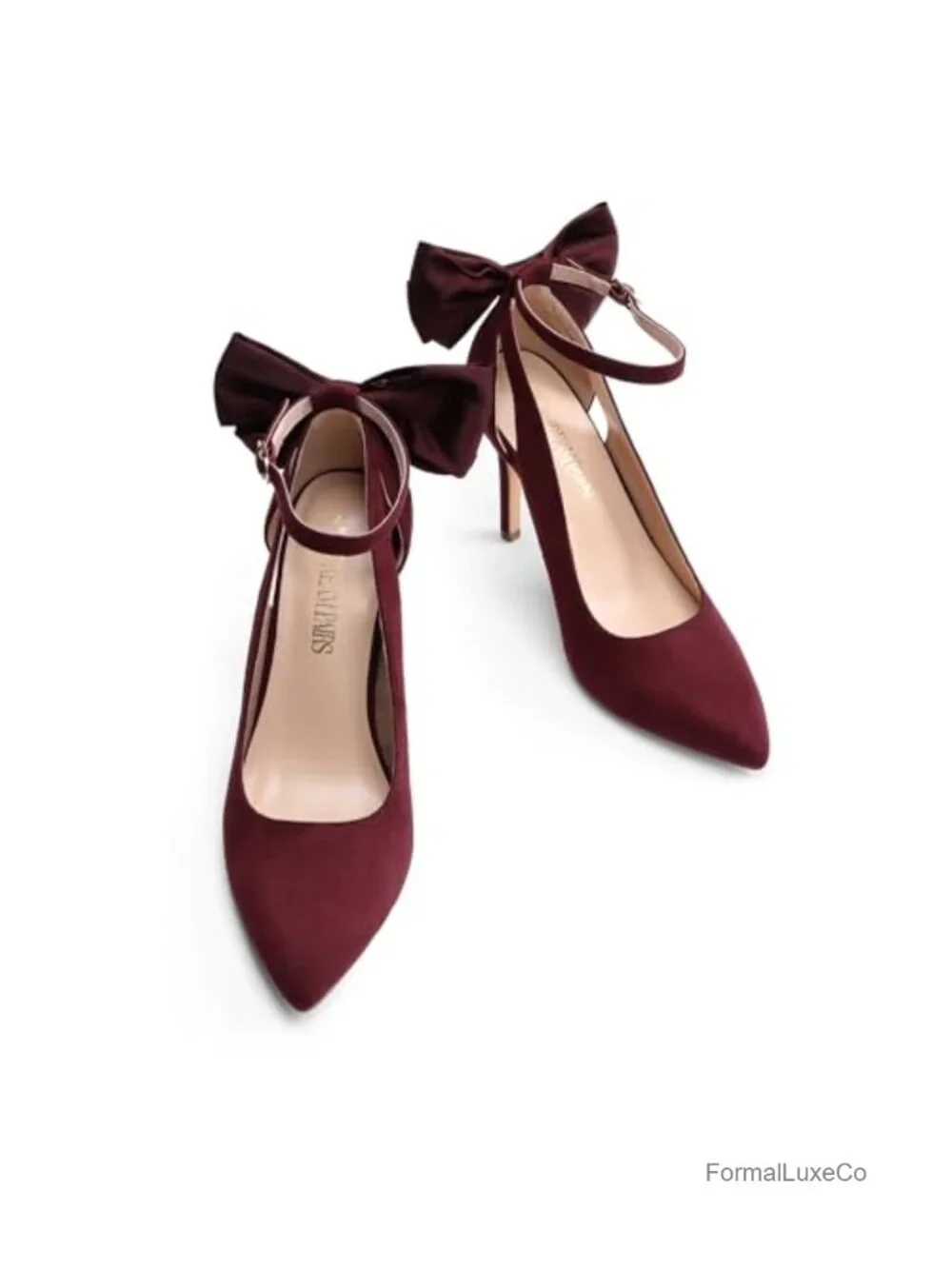 Stiletto Strappy Pointed Toe Bow Dress Pumps Sexy Party Wedding Heels